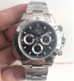 1:1 Clone Rolex Cosmograph Daytona Black Face Watch / Noob Daytona 4130